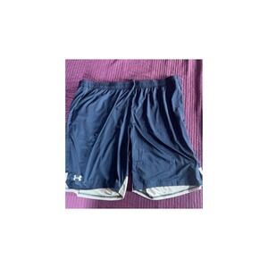 Under Armour Mens Navy Blue Athletic Shorts 3XL 3 G Big Tall Performance